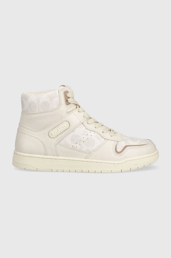 Coach Tenisice Coach Hi Top Coated Canvas boja: bež, CD304
