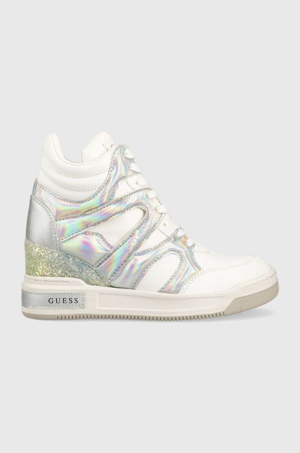 Guess Tenisice Guess Lisa boja: bijela, FL5LIS SMA12 WHITE