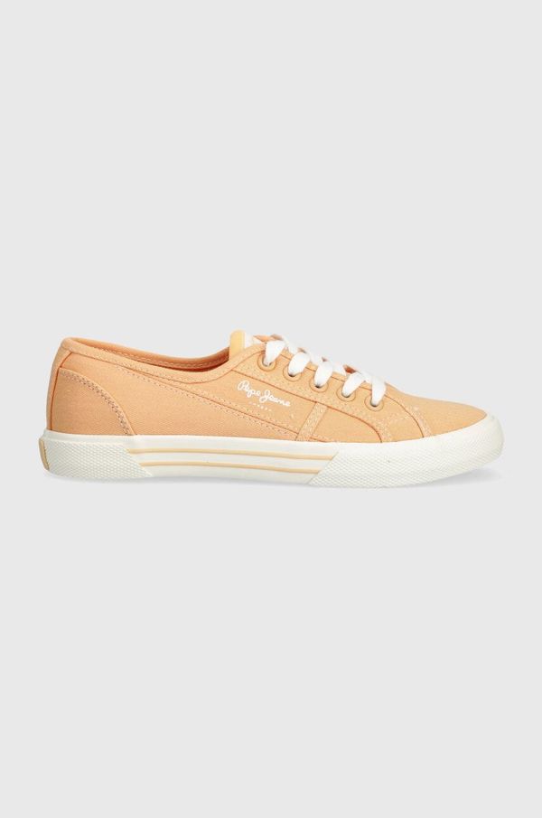 Pepe Jeans Tenisice Pepe Jeans PLS31287 za žene, boja: narančasta, BRADY BASIC W