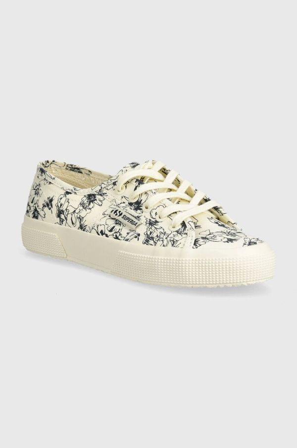 Superga Tenisice Superga 2750 SKETCHED FLOWERS za žene, boja: bež, S6122NW