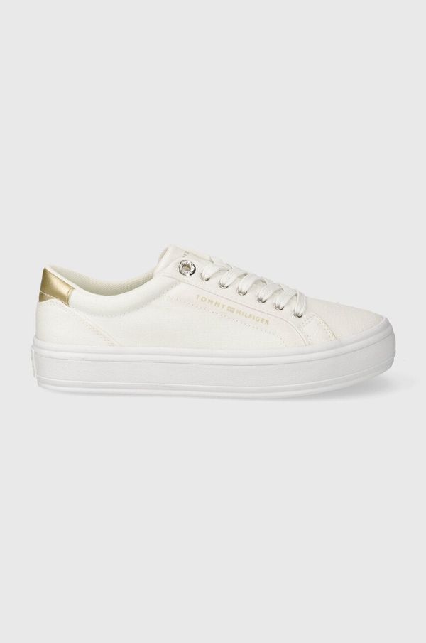 Tommy Hilfiger Tenisice Tommy Hilfiger ESSENTIAL VULC CANVAS SNEAKER za žene, boja: bijela, FW0FW07682