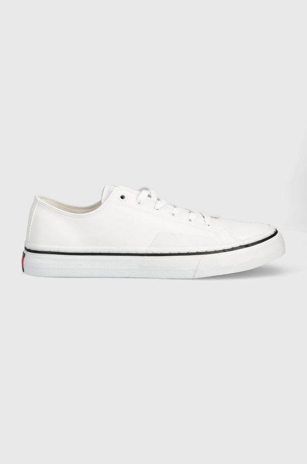 Tommy Jeans Tenisice Tommy Jeans Leather Vulc Tjm Ess za muškarce, boja: bijela