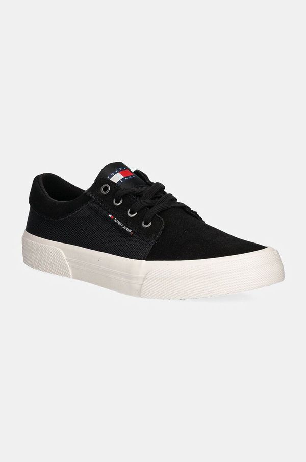 Tommy Jeans Tenisice Tommy Jeans TJM VULC. SKATER MIX MATERIAL za muškarce, boja: crna, EM0EM01456