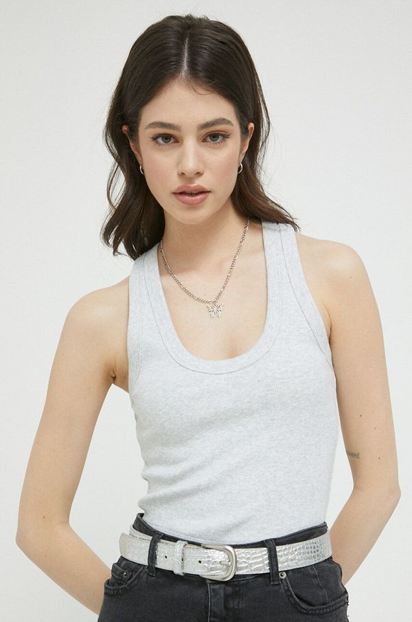 Abercrombie & Fitch Top Abercrombie & Fitch za žene, boja: siva