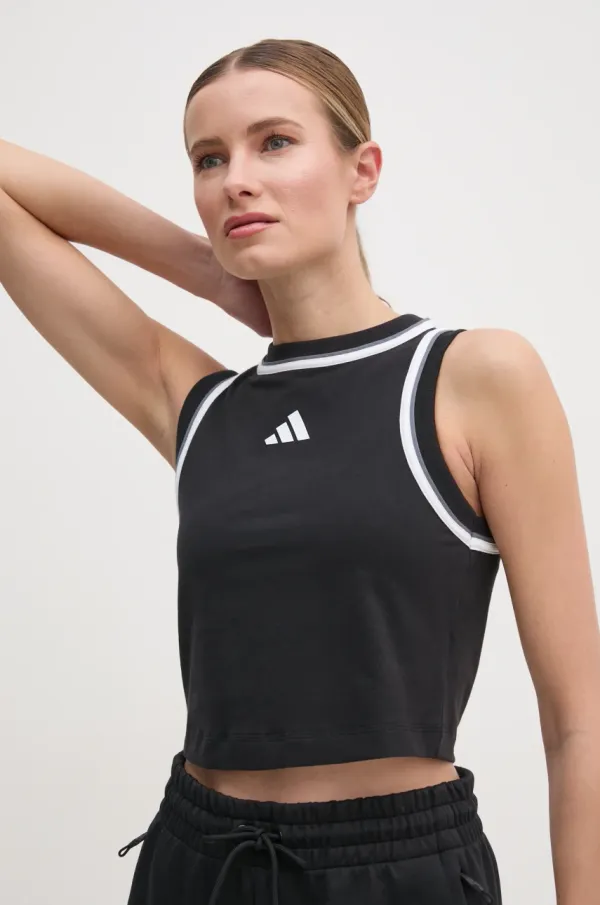 adidas Top adidas W CB Color Pop za žene, boja: crna, JG4180