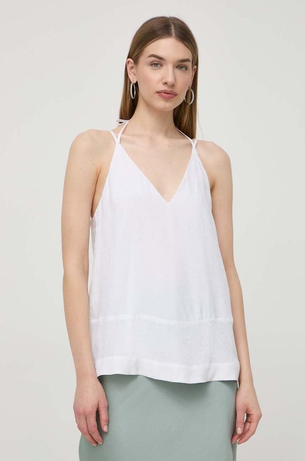Armani Exchange Top Armani Exchange boja: bijela, bez uzorka, 3DYH45 YN9RZ