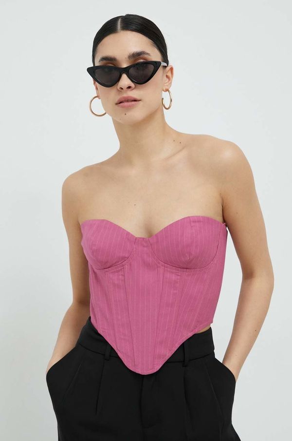 Bardot Top Bardot za žene, boja: ljubičasta, s uzorkom