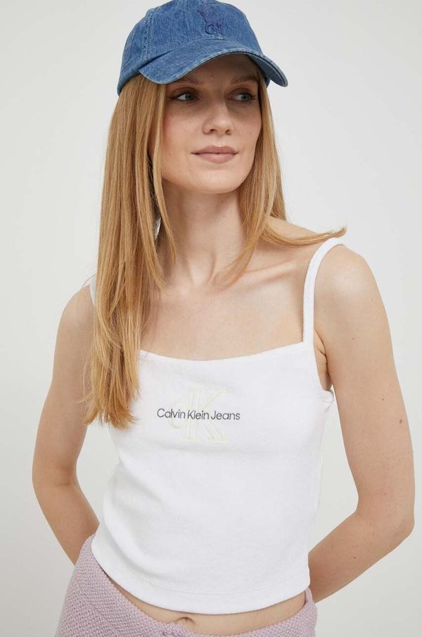 Calvin Klein Jeans Top Calvin Klein Jeans za žene, boja: bijela