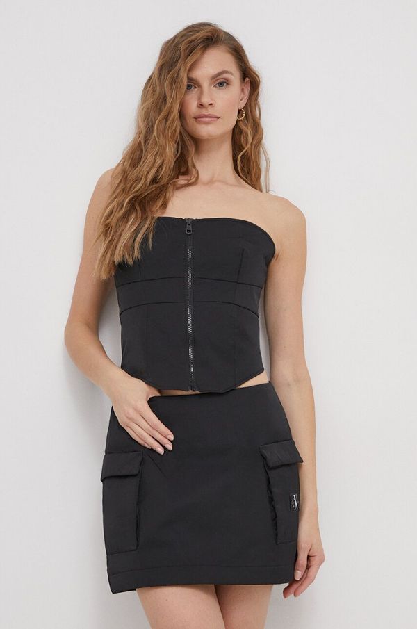 Calvin Klein Jeans Top Calvin Klein Jeans za žene, boja: crna
