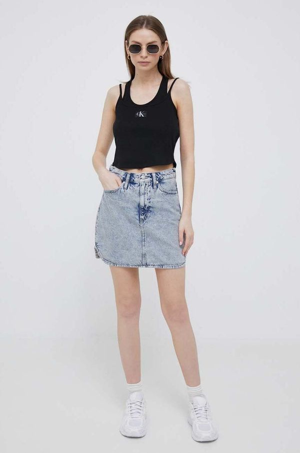 Calvin Klein Jeans Top Calvin Klein Jeans za žene, boja: crna, J20J221430