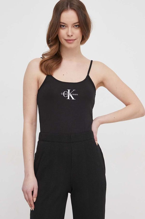 Calvin Klein Jeans Top Calvin Klein Jeans za žene, boja: crna, J20J223105
