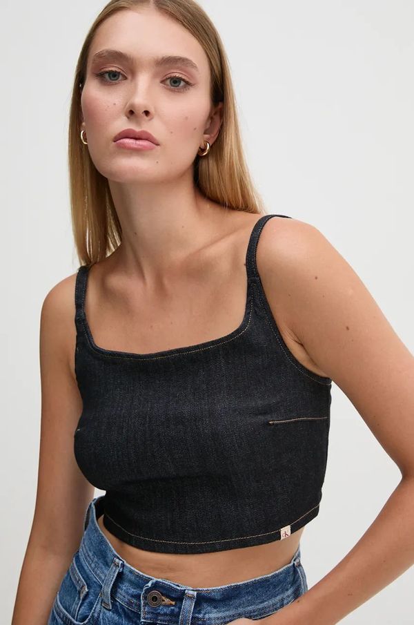 Calvin Klein Jeans Top Calvin Klein Jeans za žene, boja: crna, J20J224048