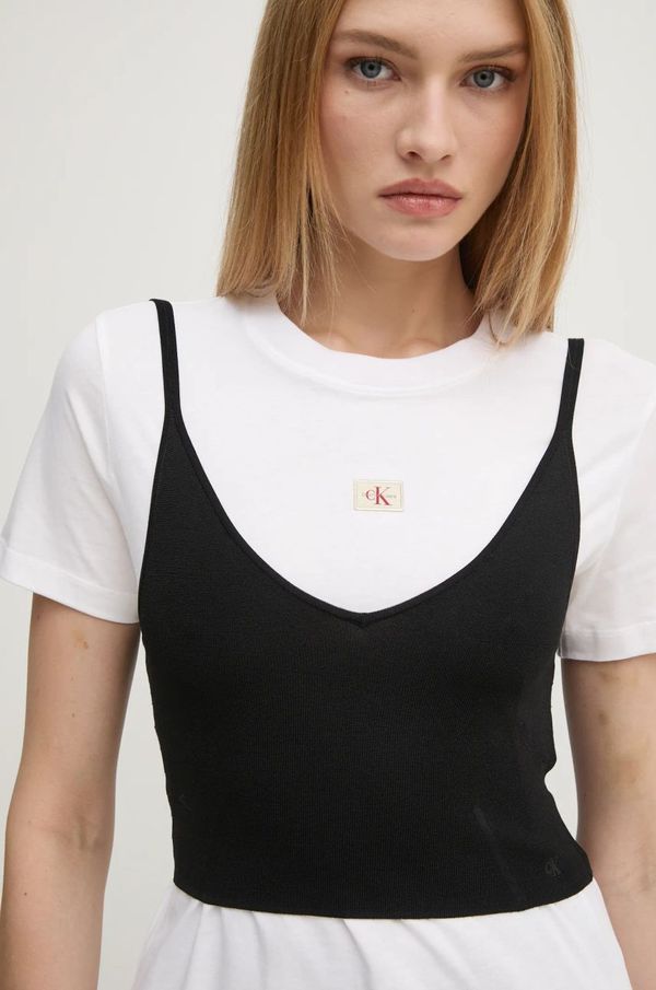 Calvin Klein Jeans Top Calvin Klein Jeans za žene, boja: crna, J20J224805