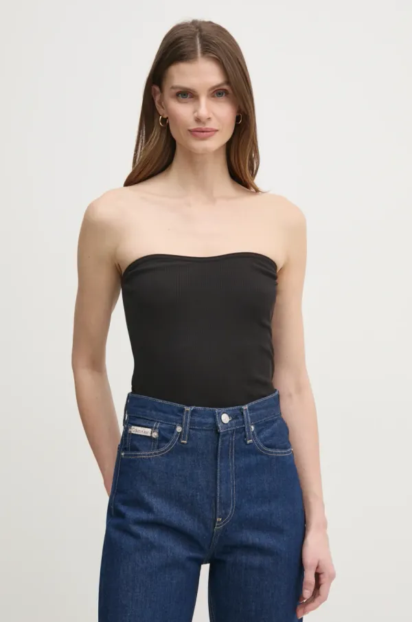 Calvin Klein Jeans Top Calvin Klein Jeans za žene, boja: crna, J20J225310