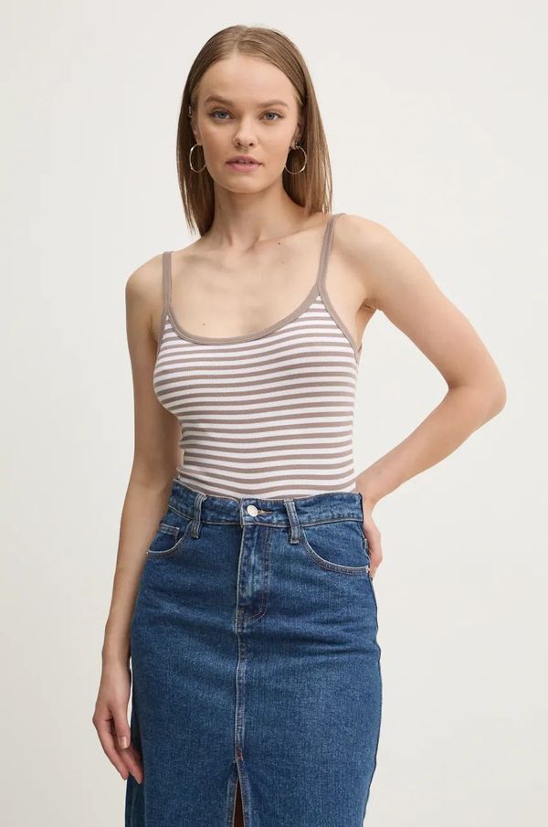 Hollister Co. Top Hollister Co. za žene, boja: bež, KI339-3648