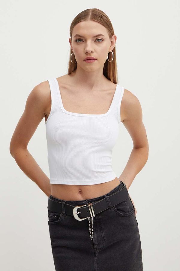 Hollister Co. Top Hollister Co. za žene, boja: bijela