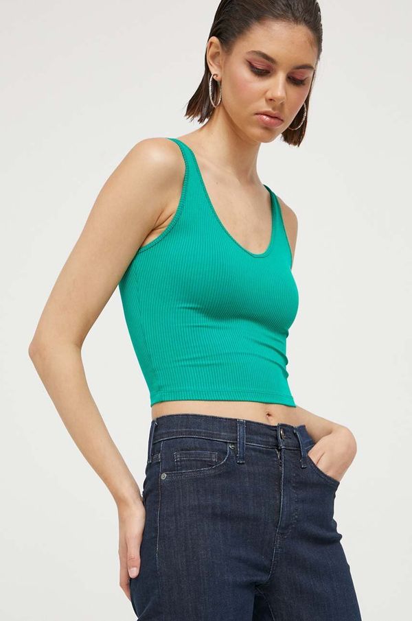 Hollister Co. Top Hollister Co. za žene, boja: zelena