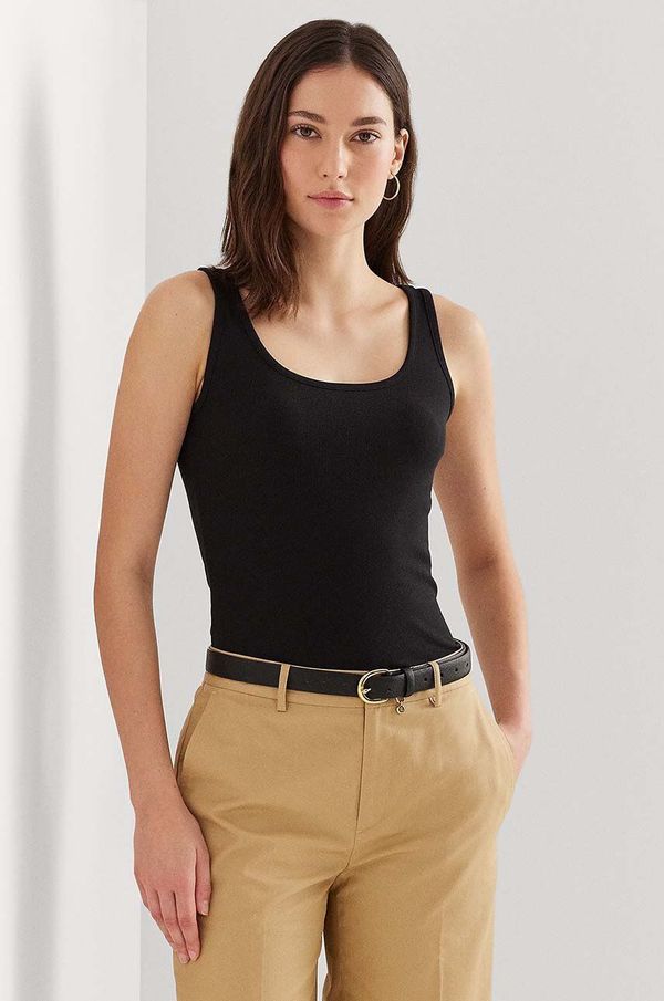 Lauren Ralph Lauren Top Lauren Ralph Lauren za žene, boja: crna, 200704777