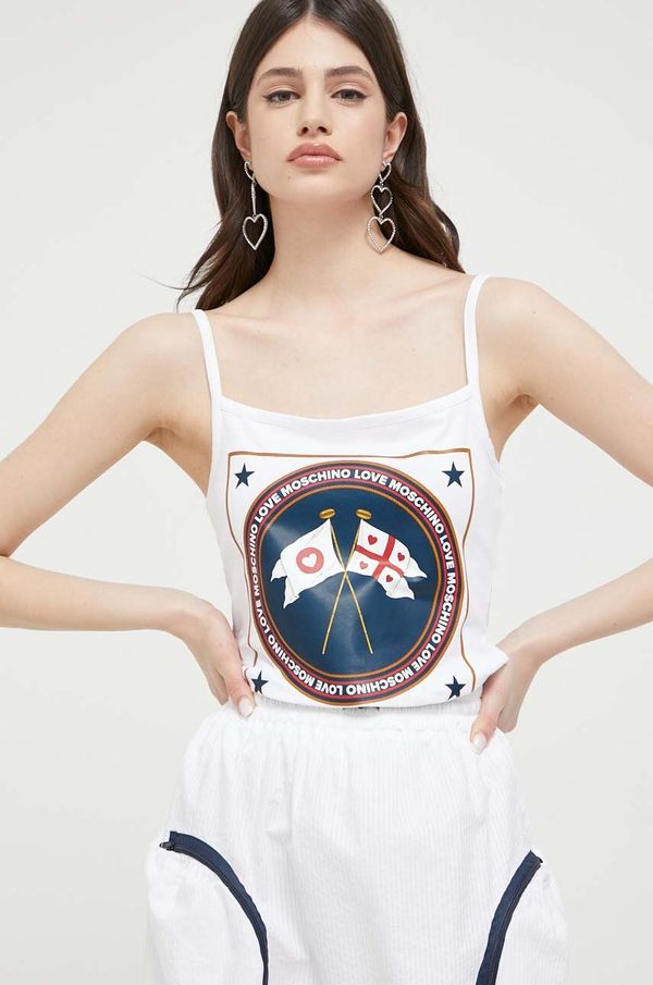 Love Moschino Top Love Moschino za žene, boja: bijela