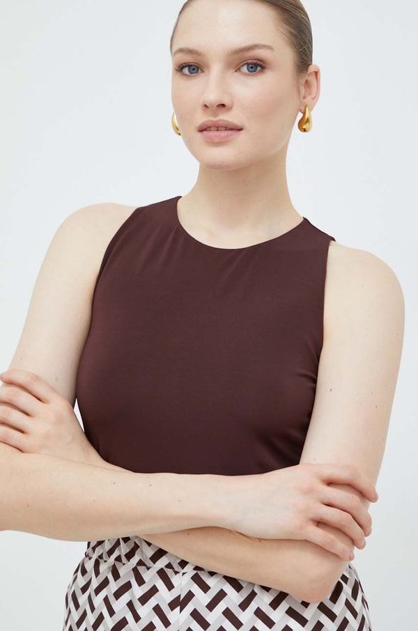Max Mara Leisure Top Max Mara Leisure za žene, boja: smeđa