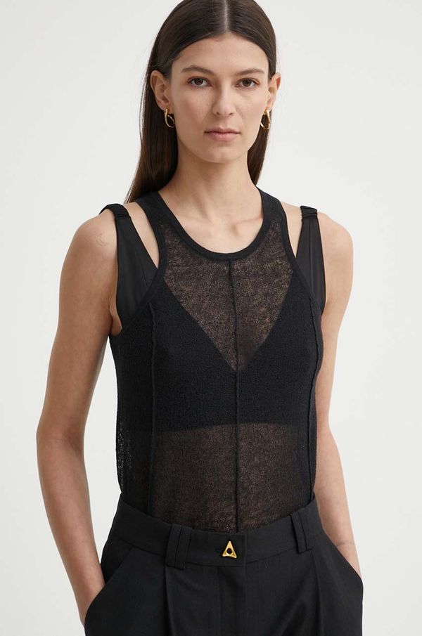 Aeron Top s dodatkom lana AERON KISMET boja: crna, AW24RSTO479489