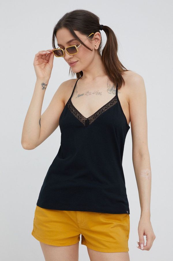 Superdry Top Superdry za žene, boja: crna