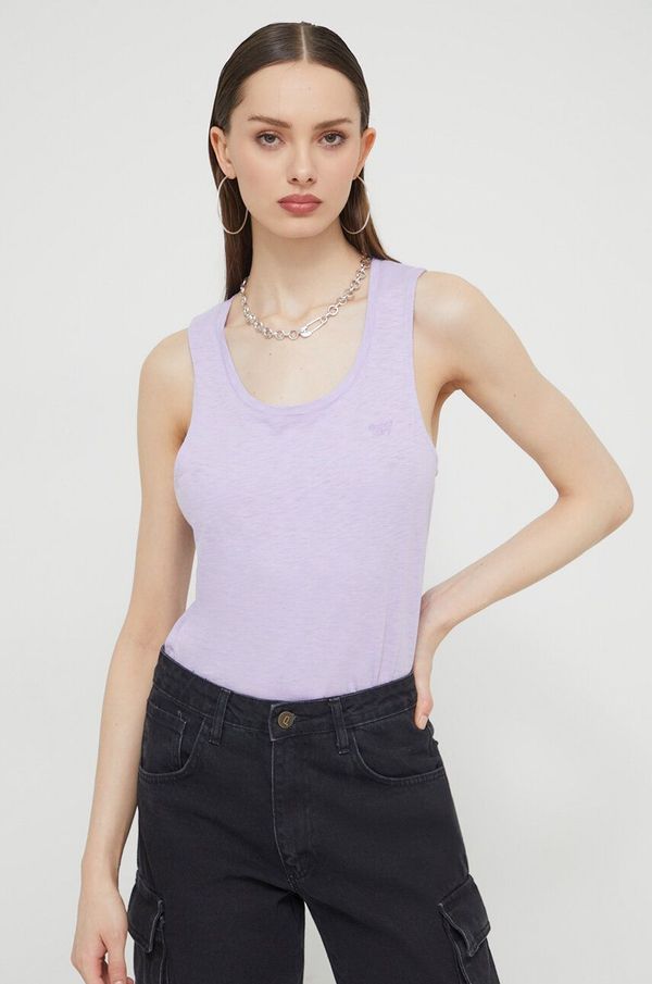 Superdry Top Superdry za žene, boja: ljubičasta