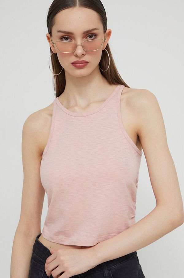 Superdry Top Superdry za žene, boja: ružičasta