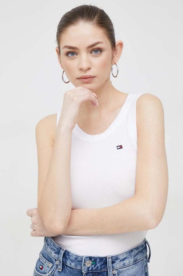 Tommy Hilfiger Top Tommy Hilfiger x Shawn Mendes za žene, boja: bijela