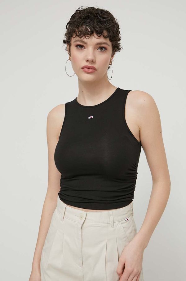 Tommy Jeans Top Tommy Jeans boja: crna