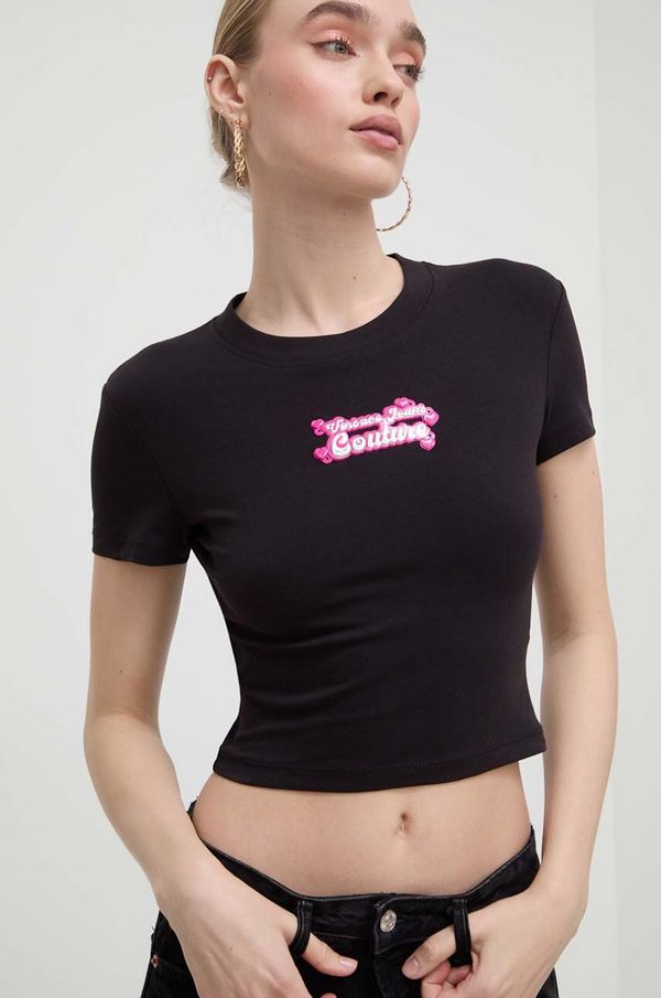 Versace Jeans Couture Top Versace Jeans Couture za žene, boja: crna