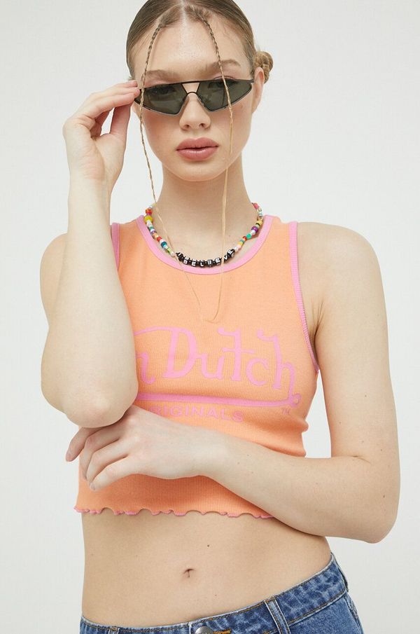 Von Dutch Top Von Dutch za žene, boja: narančasta