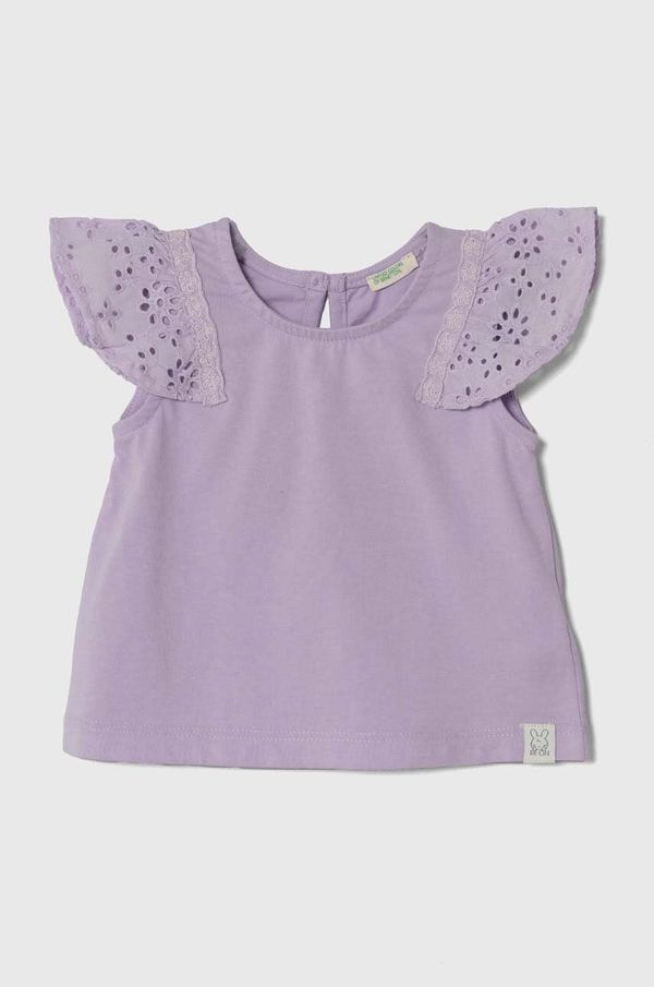 United Colors of Benetton Top za bebe United Colors of Benetton boja: ljubičasta