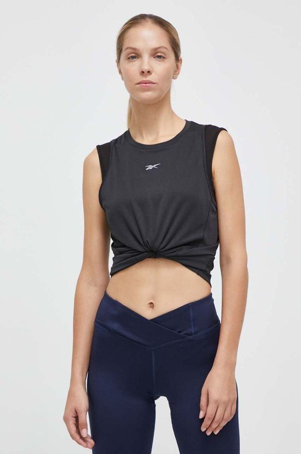 Reebok Top za trčanje Reebok boja: crna