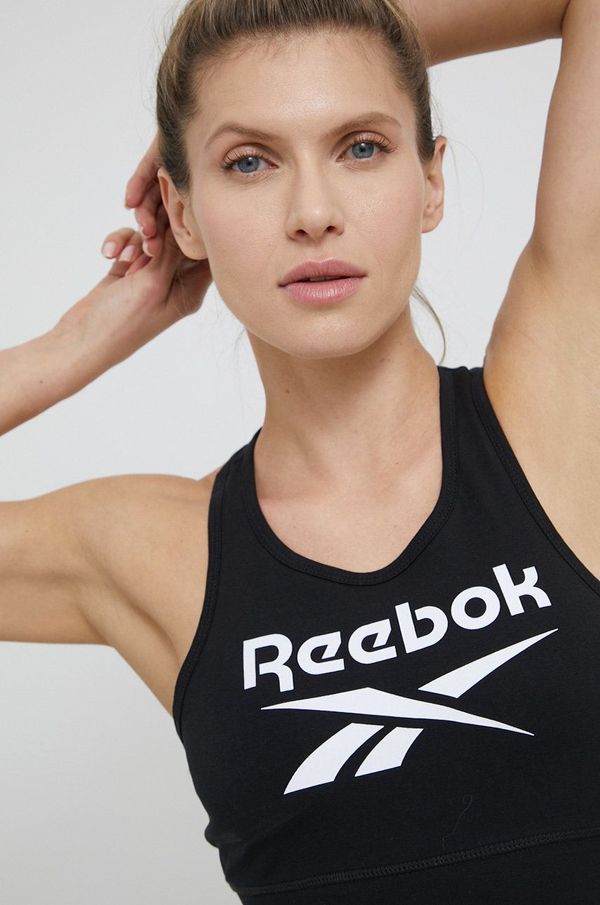 Reebok Top za trening Reebok boja: crna, glatki