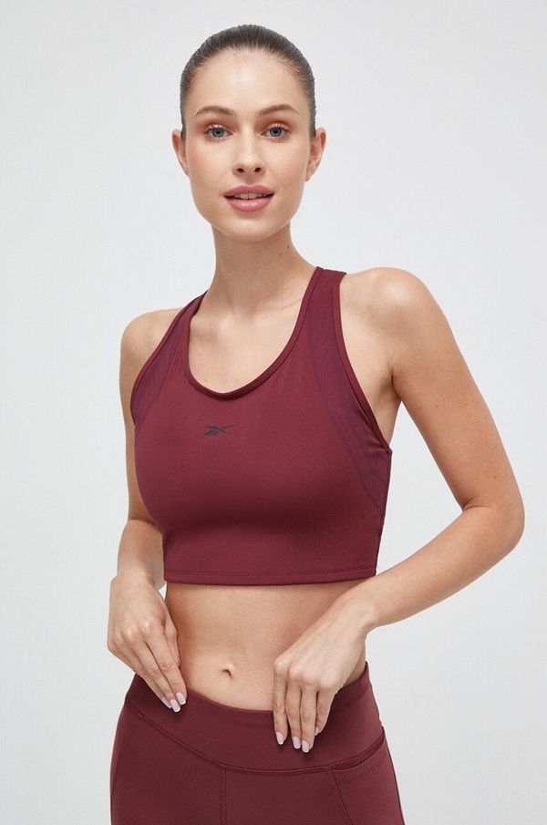 Reebok Top za trening Reebok Lux Perform boja: bordo