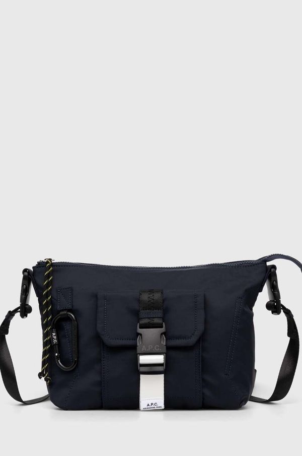A.P.C. Torba A.P.C. Besace Trek boja: tamno plava, PAAFH.H61734.IAK