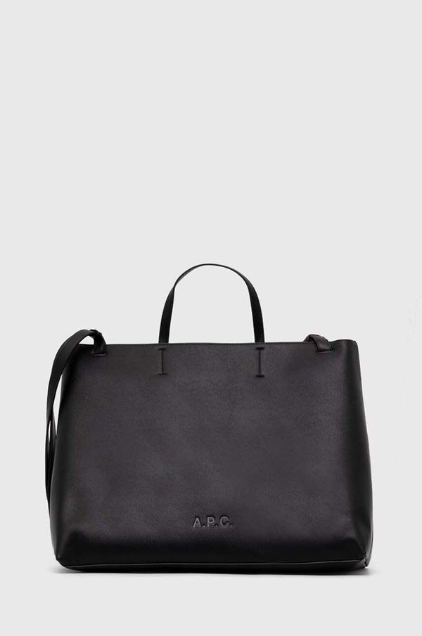 A.P.C. Torba A.P.C. Cabas Market boja: crna, PUABL.F61830.LZZ