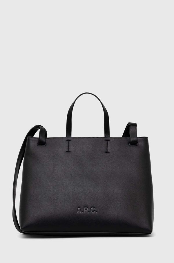 A.P.C. Torba A.P.C. Cabas Market Small boja: crna, PUABL.F61860.LZZ