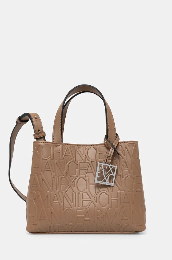 Armani Exchange Torba Armani Exchange boja: smeđa, 942647 CC793