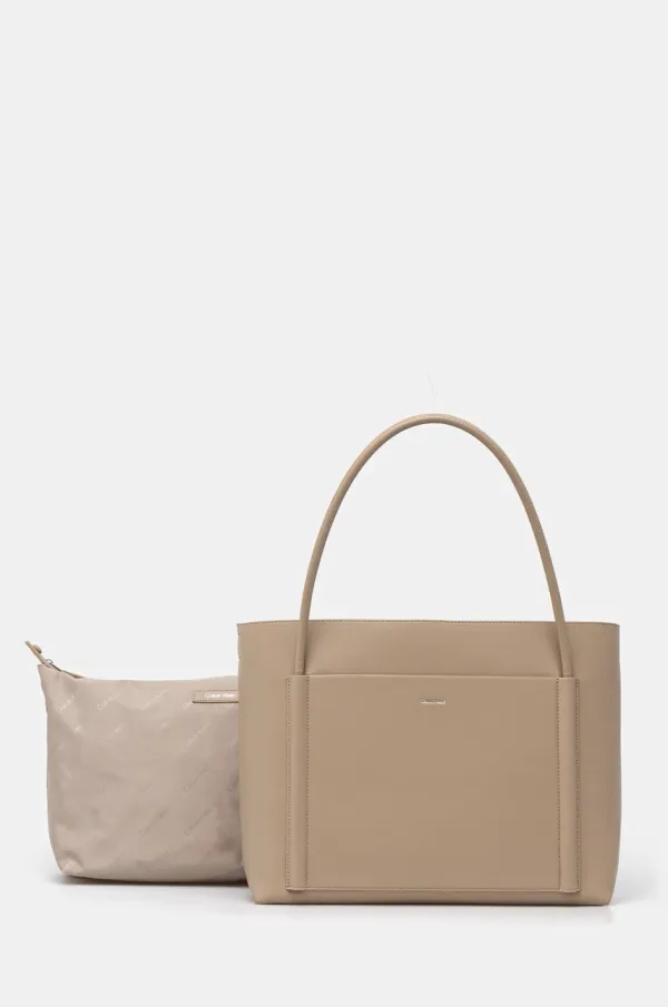 Calvin Klein Torba Calvin Klein boja: bež, K60K613109