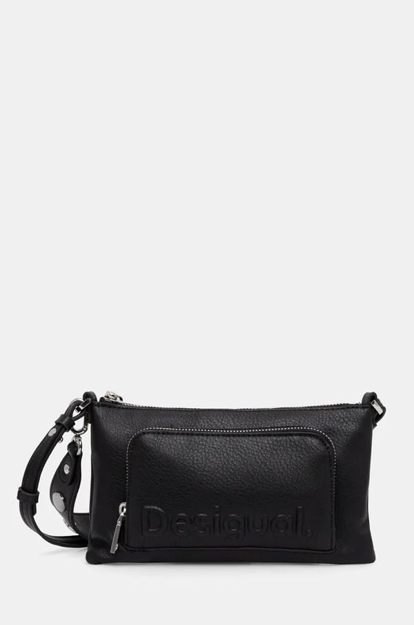 Desigual Torba Desigual HALF LOGO FW24 MONIC boja: crna, 24WAYP02