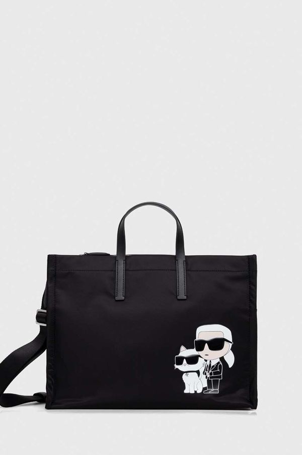 Karl Lagerfeld Torba Karl Lagerfeld boja: crna