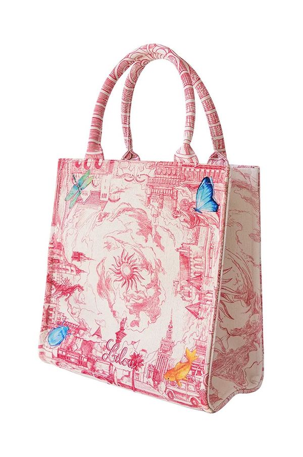 Lilou Torba Lilou boja: crvena, SHOP/MED/CANVAS/RED/30
