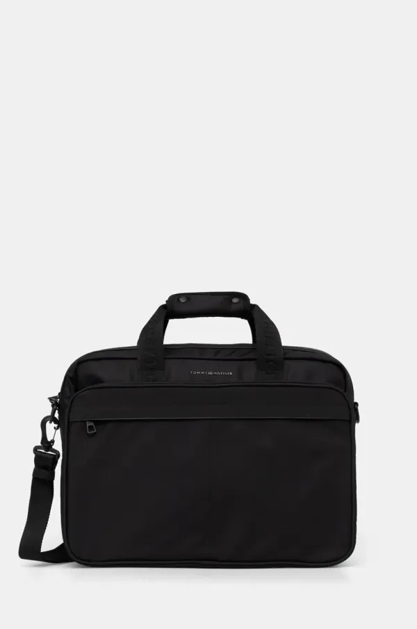Tommy Hilfiger Torba za laptop Tommy Hilfiger boja: crna, AM0AM13186