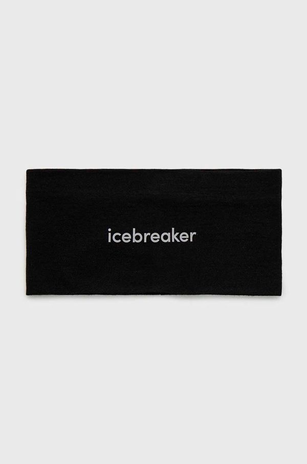 Icebreaker Traka za glavu Icebreaker Oasis boja: crna
