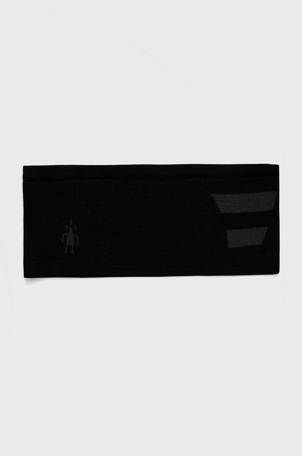 Smartwool Traka za glavu Smartwool Intraknit Merino boja: crna