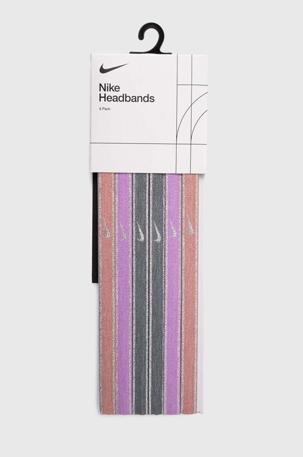 Nike Trake za glavu Nike Swoosh 6-pack boja: siva