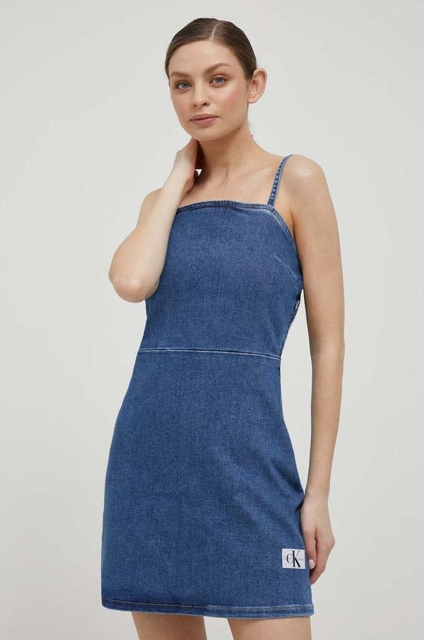 Calvin Klein Jeans Traper haljina Calvin Klein Jeans mini, ravna