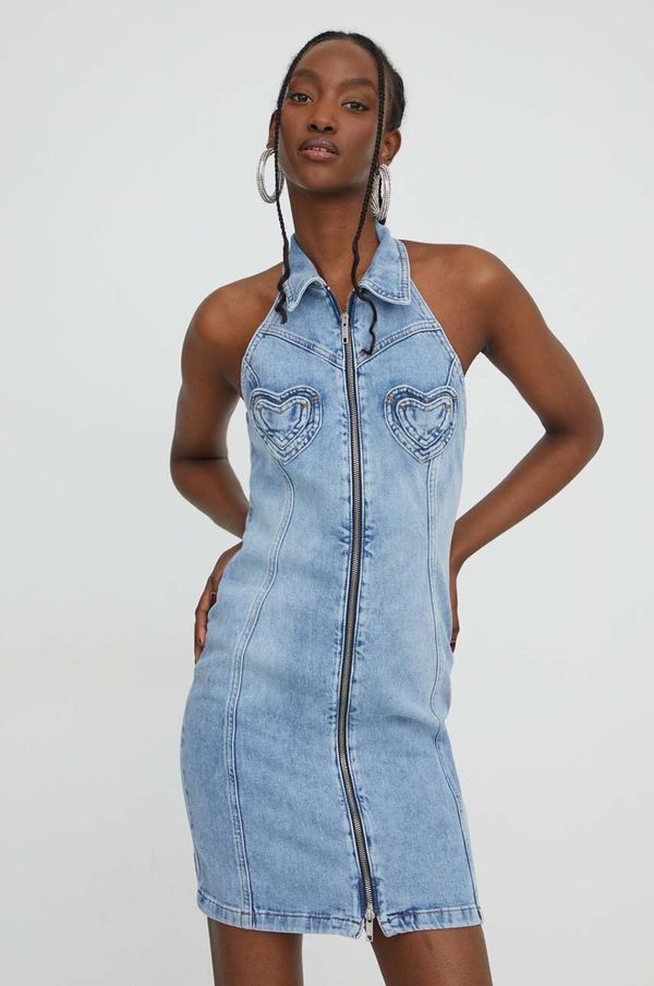 Moschino Jeans Traper haljina Moschino Jeans mini, ravna
